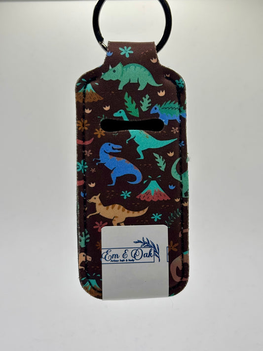 Lip Balm Key Chain - Dino Brown