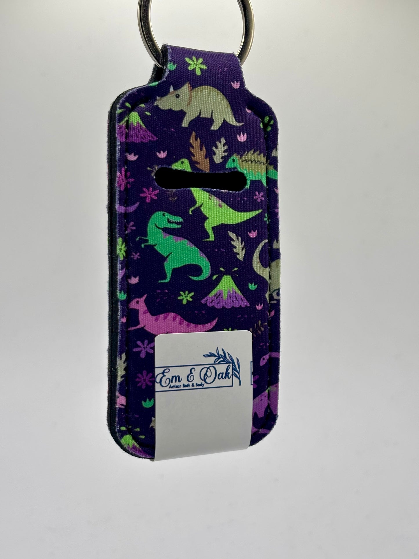 Lip Balm Key Chain - Dino Purple