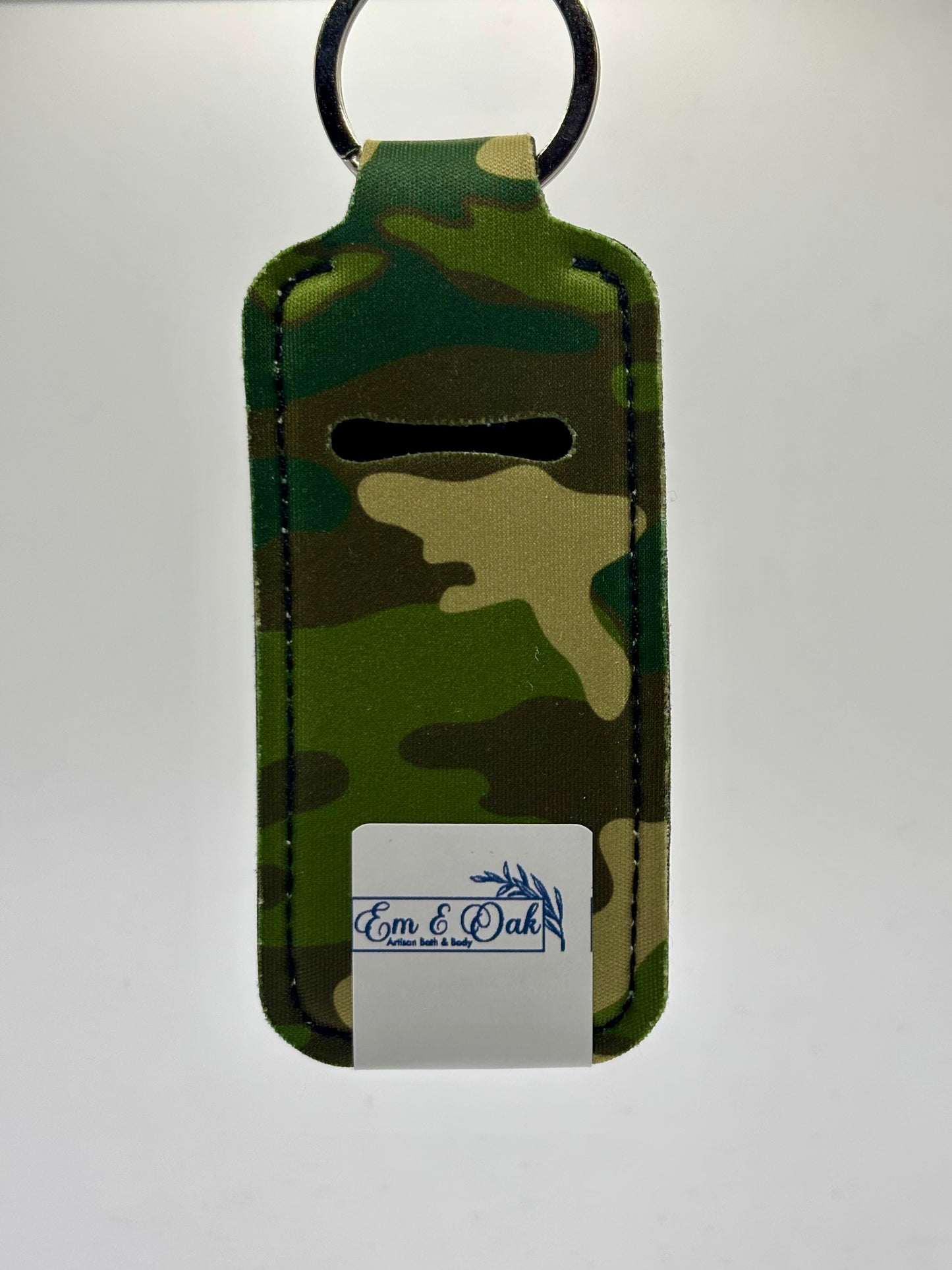 Lip Balm Keychain - Green Camo